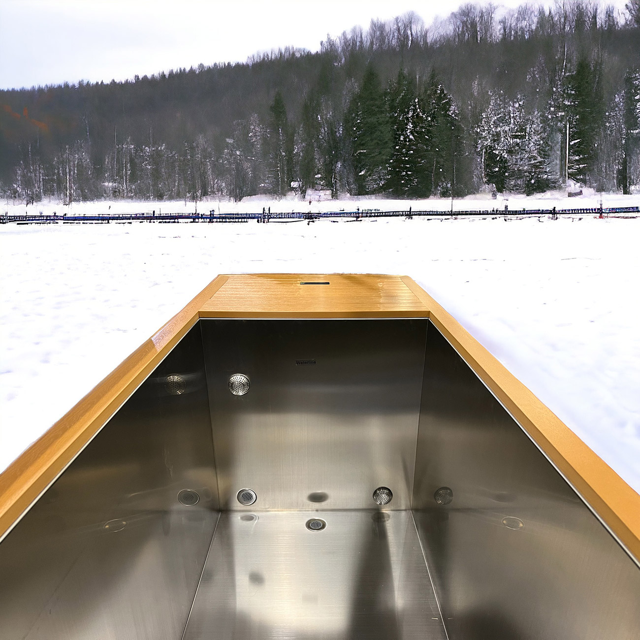 stainless steel tub